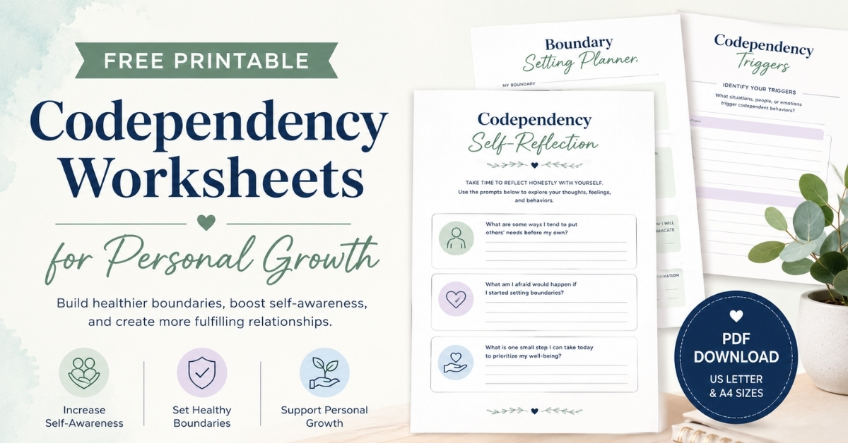 codependency recovery worksheets